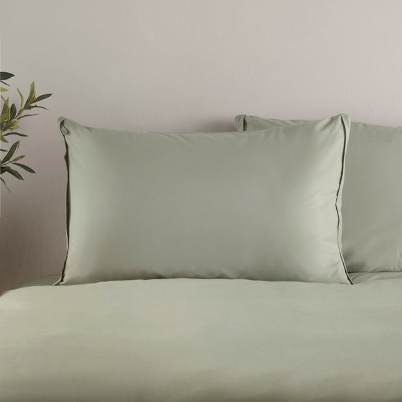 Pure Cotton Easy Zip Standard Pillowcase Pair