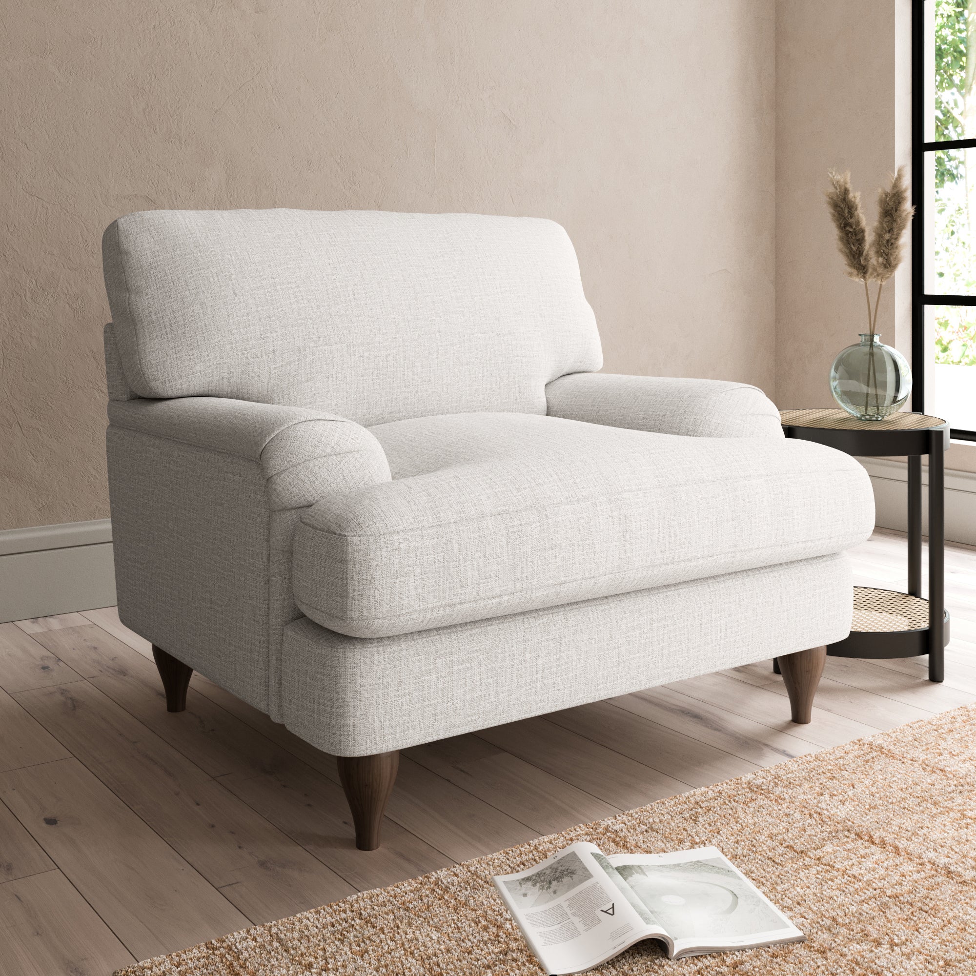 Darwin Textured Weave Armchair Textured Weave Sandstone