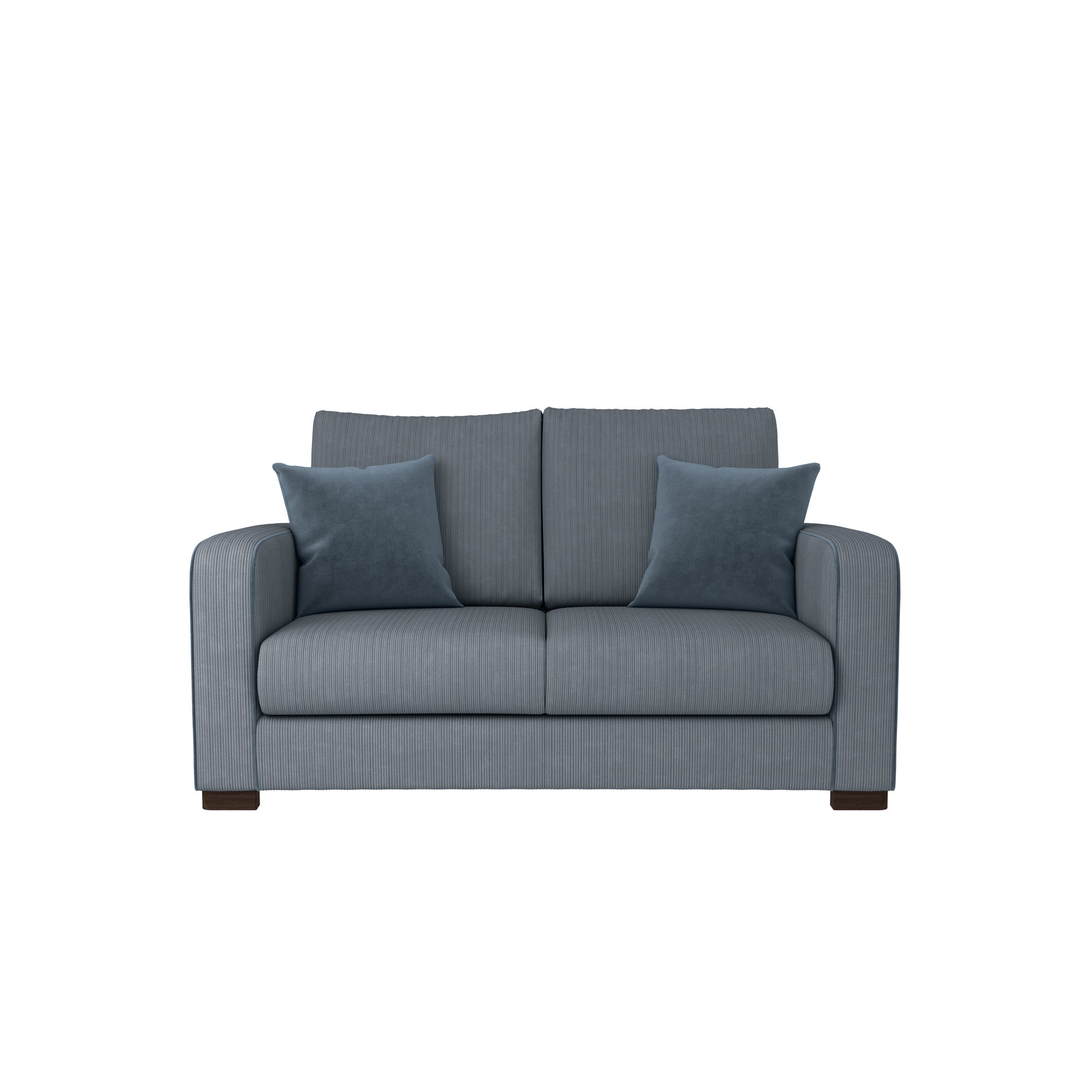 Carson Corduroy 2 Seater Sofa Blue