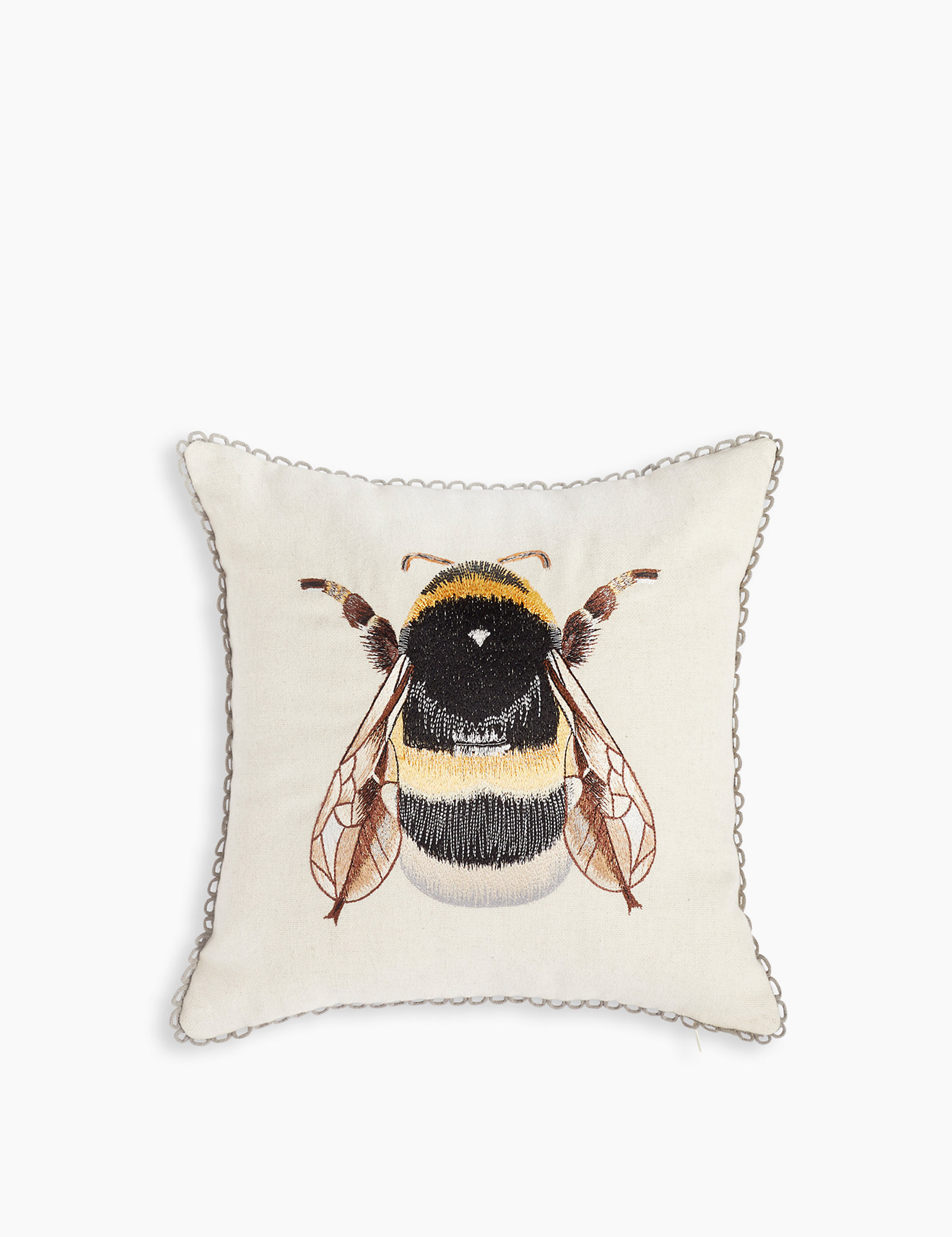 M&S Bumblebee Embroidered Cushion