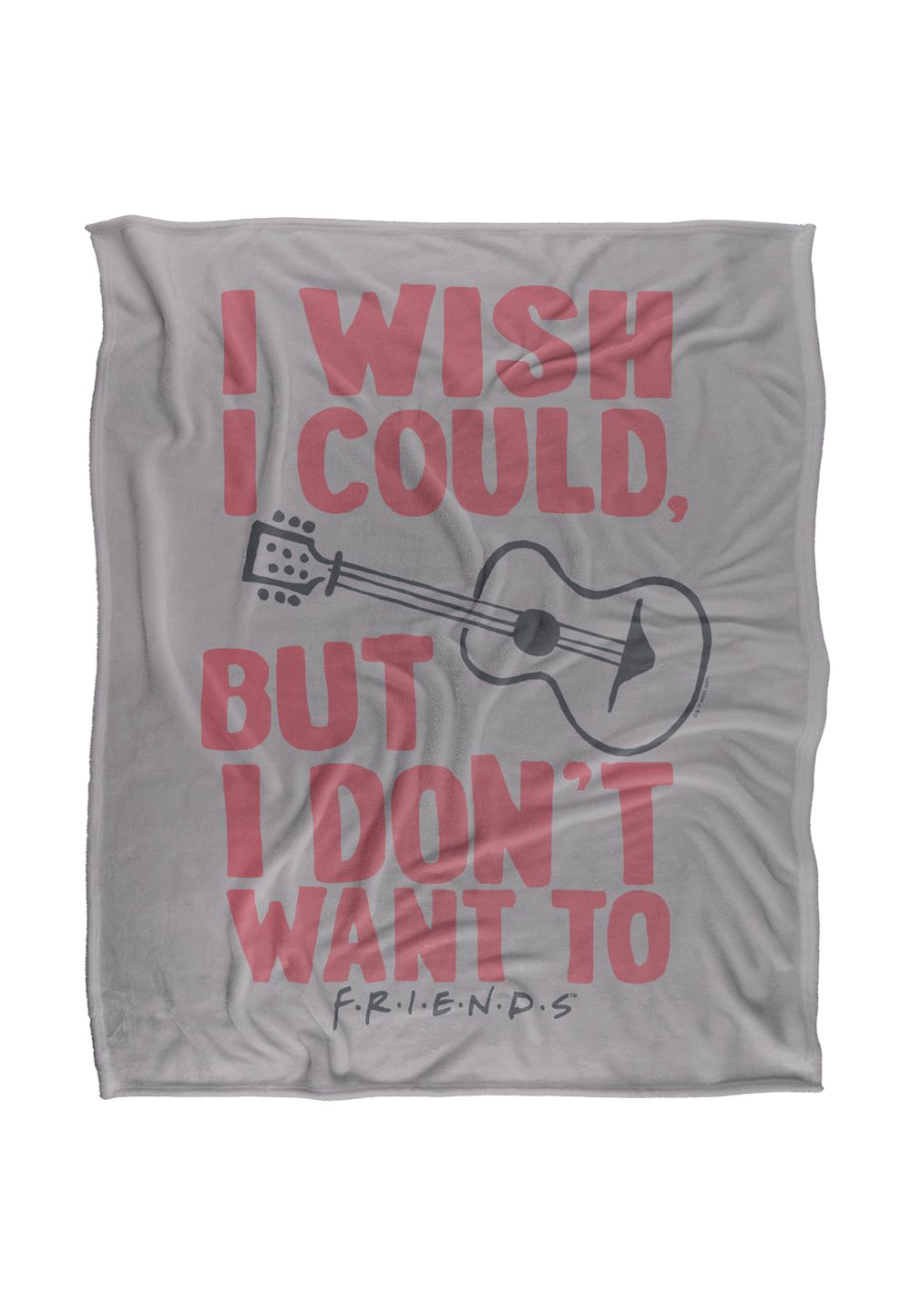 Warner Brothers Friends 152x127cm Phoebe Buffay Silky Touch Super Soft Throw Blanket in White