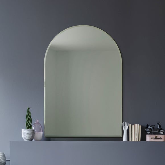 Modern Venetian Bevelled Arched Wall Mirror