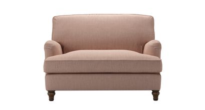 Bluebell Loveseat Sofabed in Blush Pure Belgian Linen - sofa.com