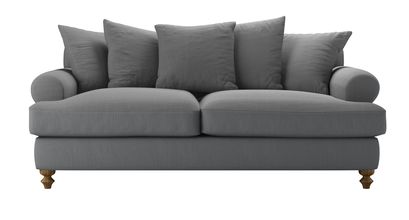 Teddy 3 Seat Sofa Bed in Shadow Brushed Linen Cotton - sofa.com