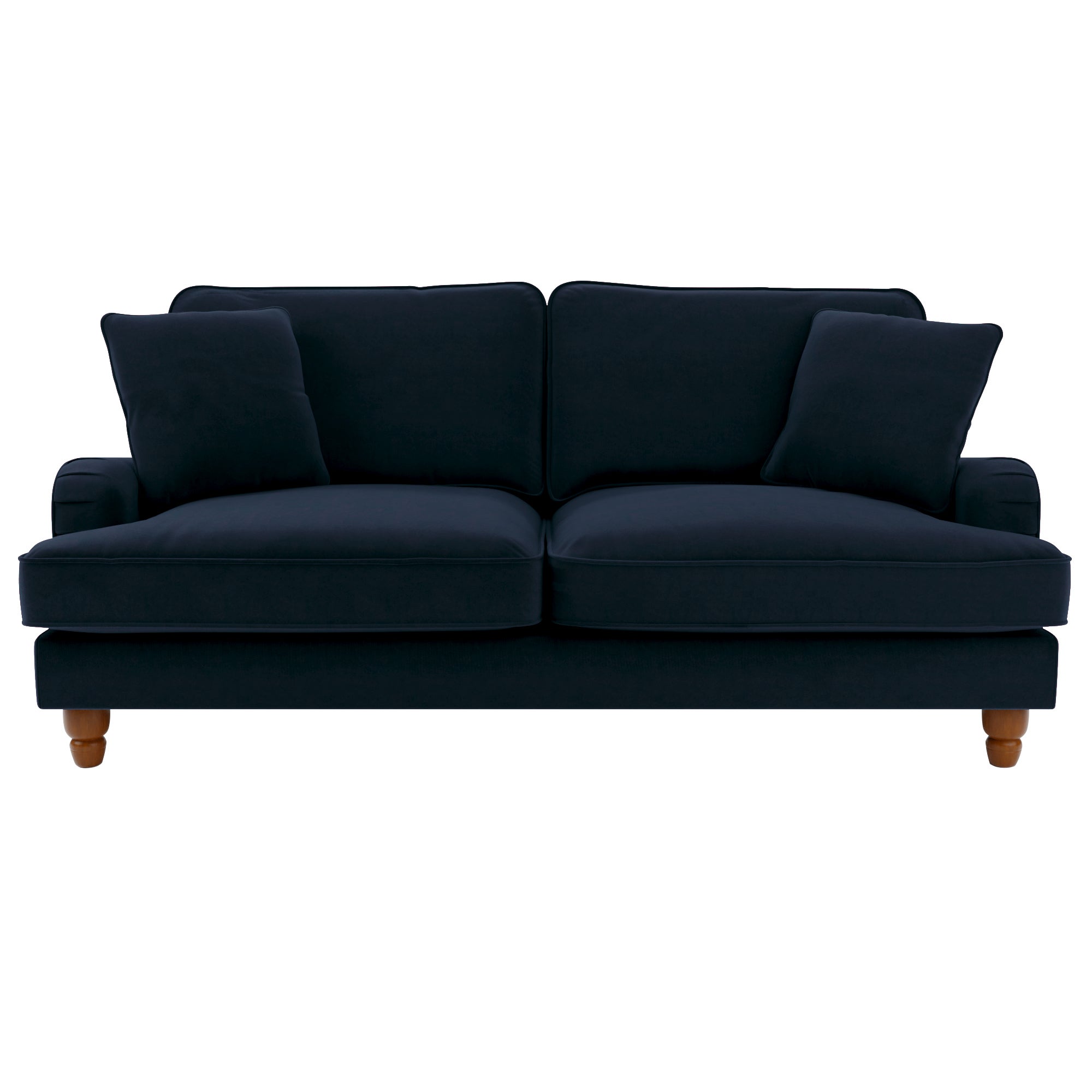 Beatrice Velvet 3 Seater Sofa Bed Navy Blue