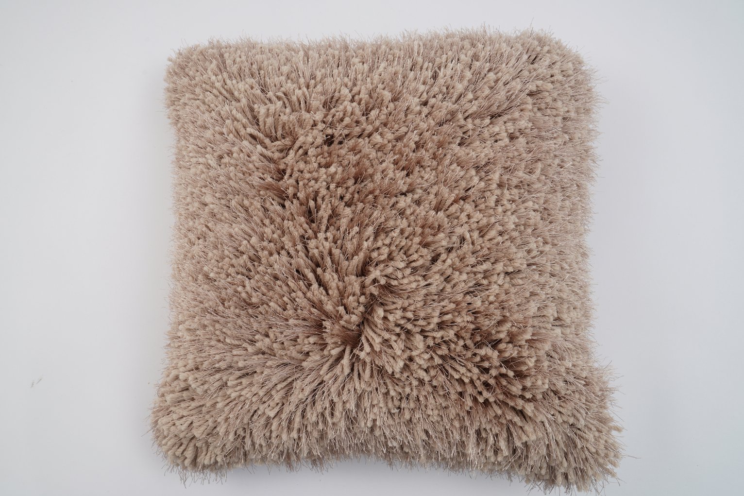 Argos Home Eyelash Luxe Cushion - Champagne - 43x43cm