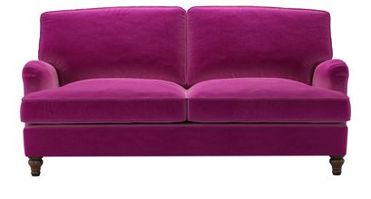 Bluebell 2.5 Seat Sofa Bed in Peony Cotton Matt Velvet - sofa.com