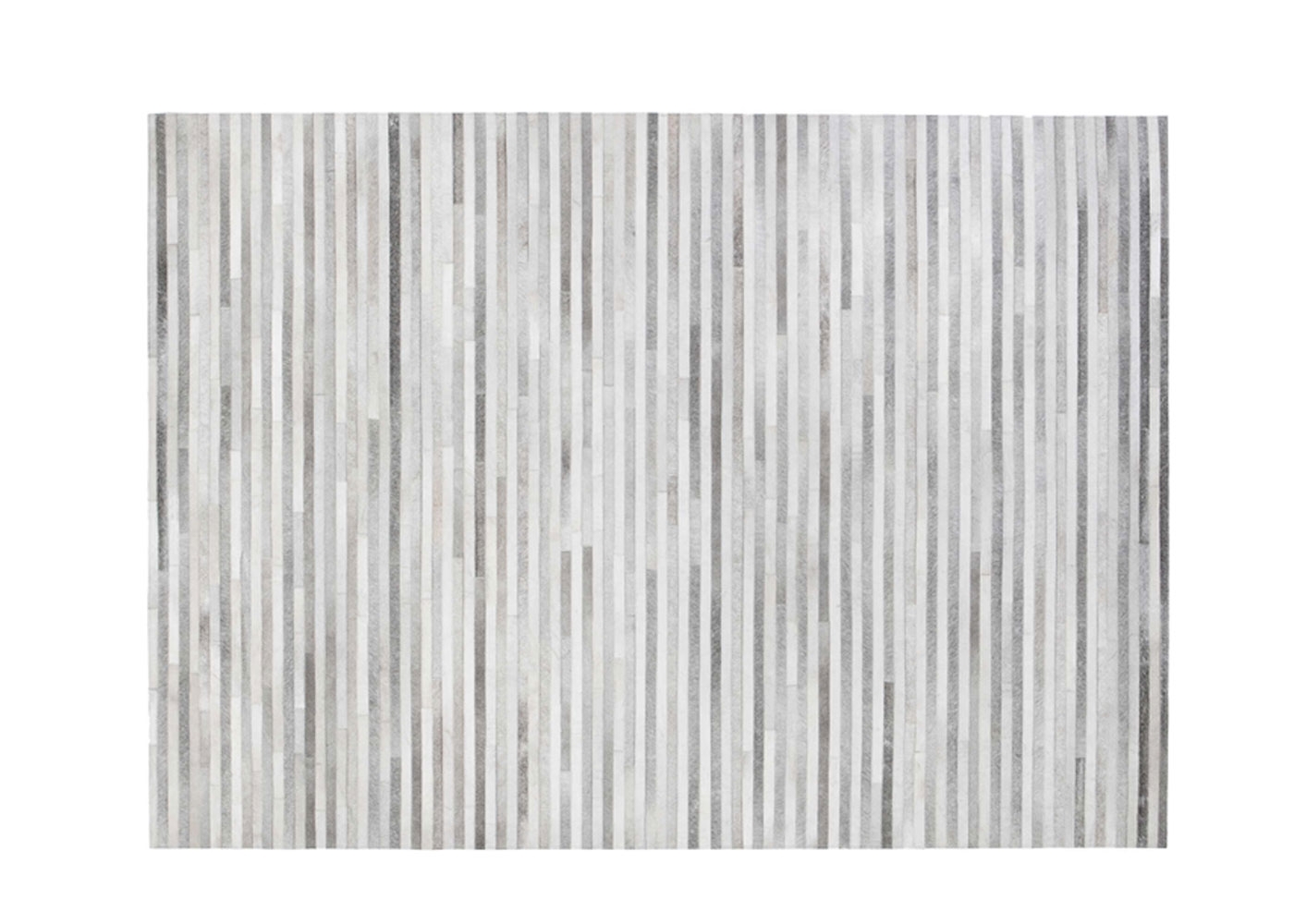 Linie Design Channel Hide Rug Light Grey 170 x 240 cm