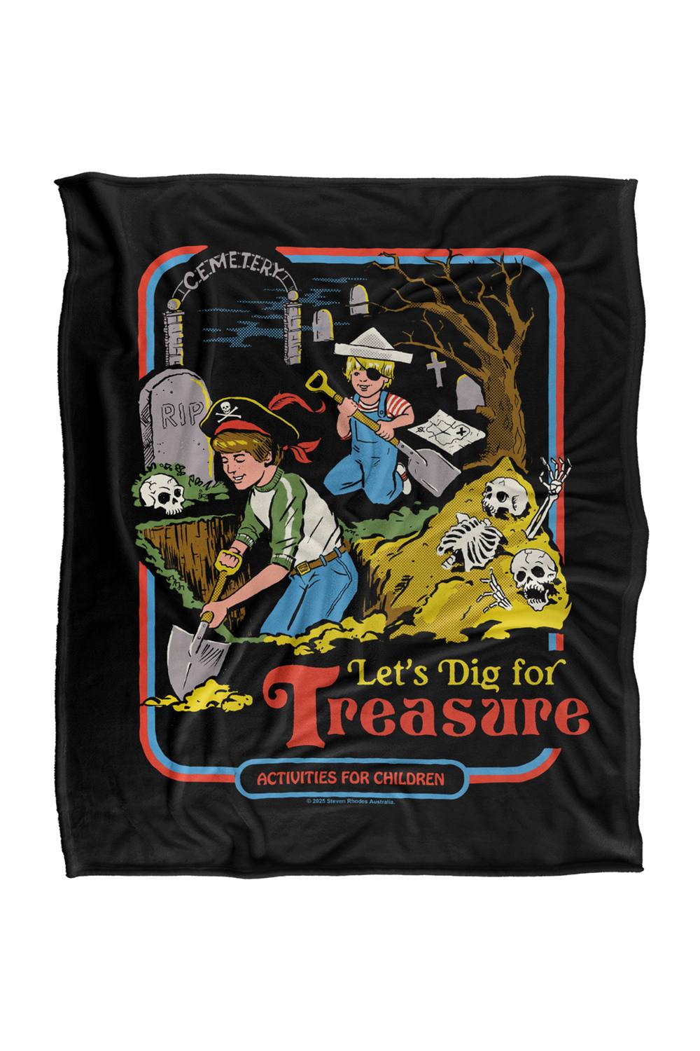 Steven Rhodes Let'S Dig For Treasure Silky Super Soft Throw Blanket