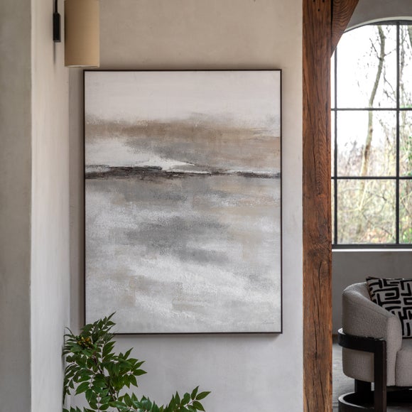 Cedar & Sage Drift Framed Canvas