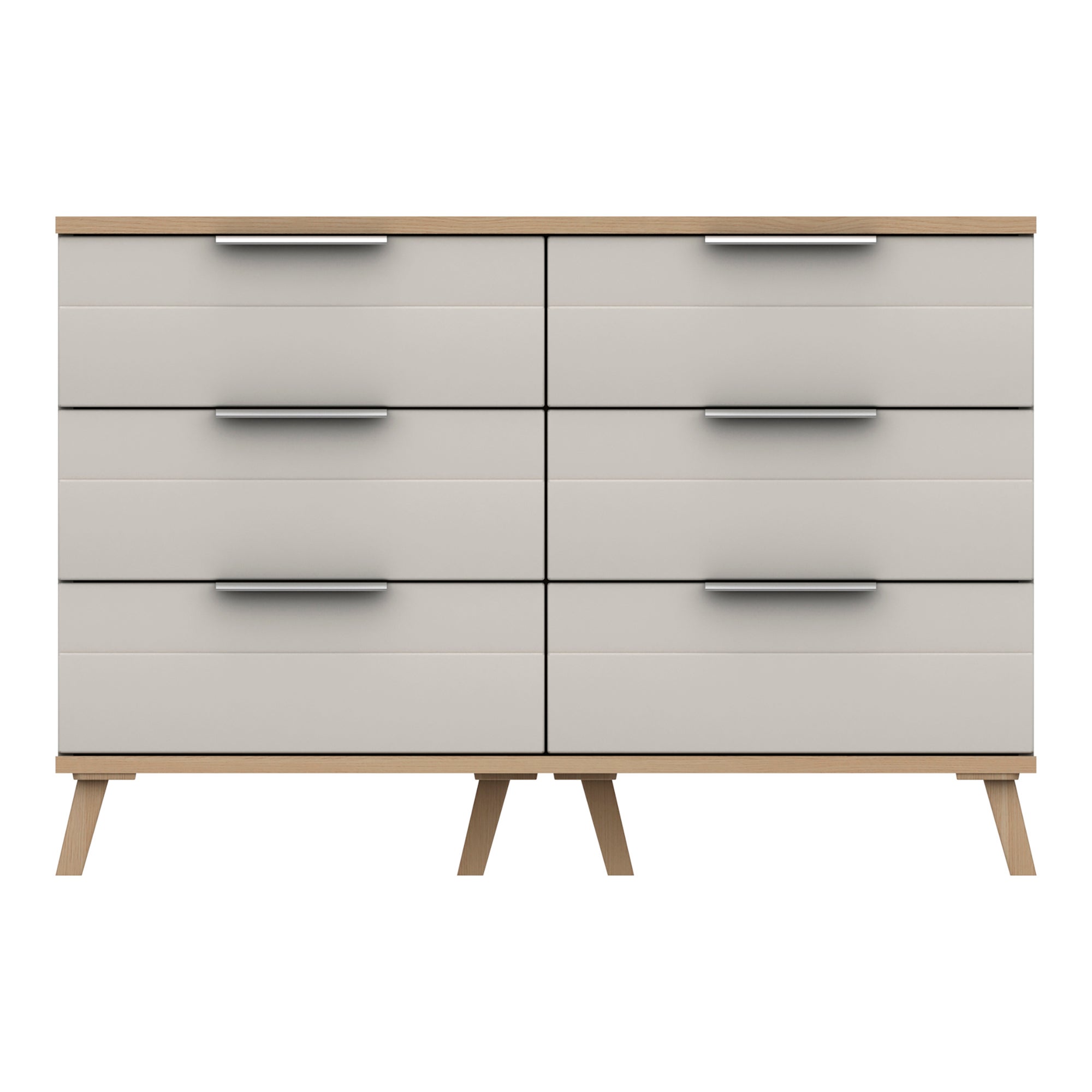 Murray 6 Drawer Wide Chest Off White
