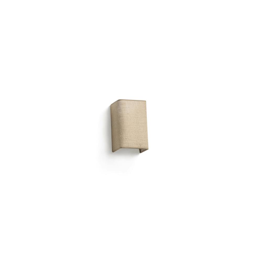 Netlighting Otton Rectangle Jute Up Down Wall Lamp Vertical in Beige