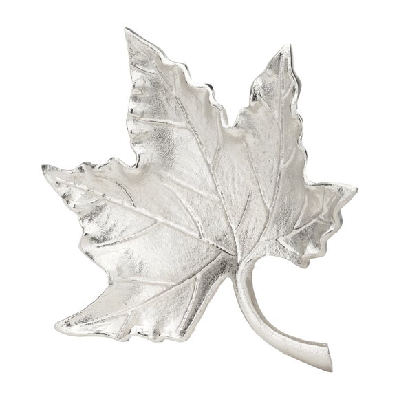 Metal Oak Leaf Bowl 2