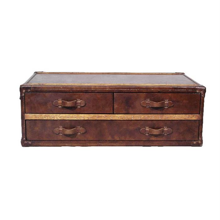 Timothy Oulton Stonyhurst Large Coffee Table, Vintage Cigar