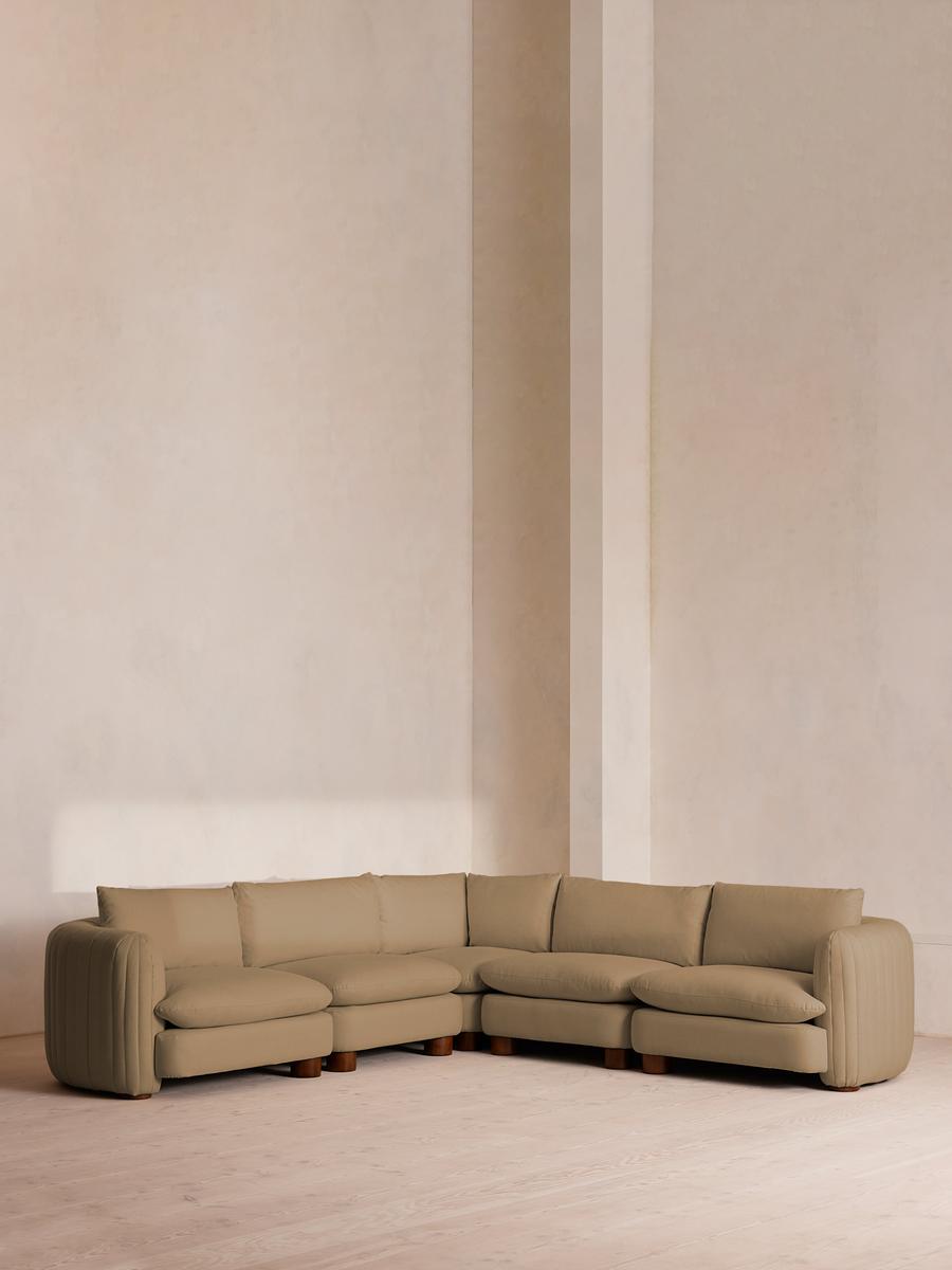 Vivienne Modular Corner Sofa, Linen, Wheat