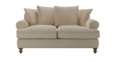 Teddy 2 Seat Sofabed in Cashew Baylee Viscose Linen - sofa.com
