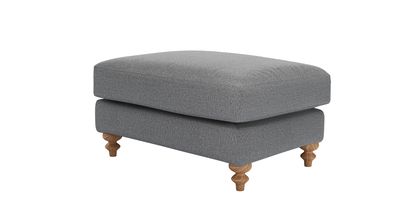 Teddy Large Rectangular Footstool in Harbour Grey Whitstable - sofa.com