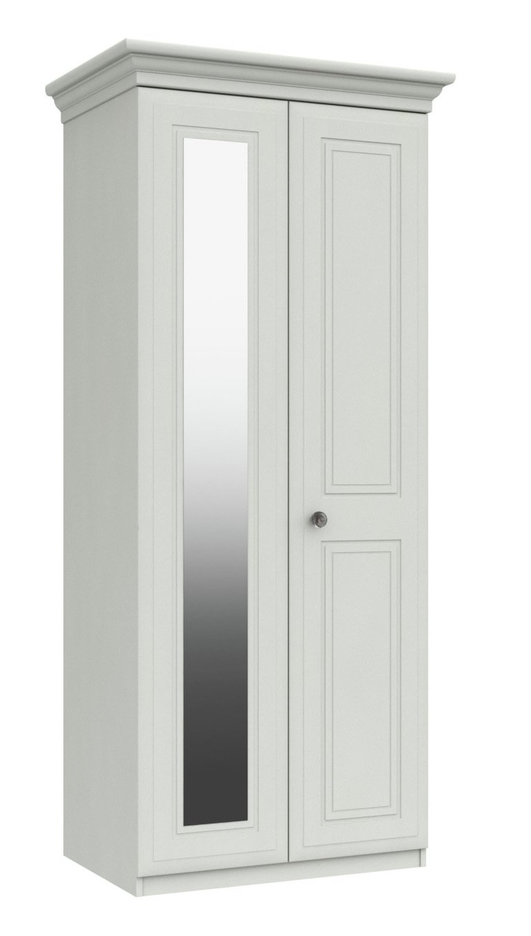 Rendlesham 2 Door Mirror Wardrobe - White