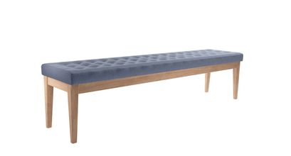 Buttons Bench in Sapphire Smart Velvet - sofa.com