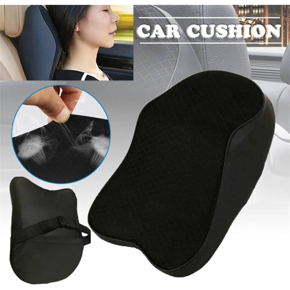 Havendro Breathable Memory Foam Car Neck Support Pillow in Black