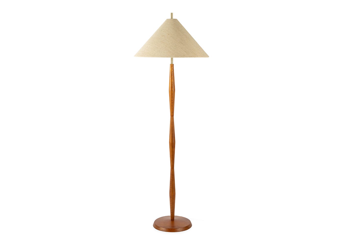 Heal's Osaka Floor Lamp Walnut Finish