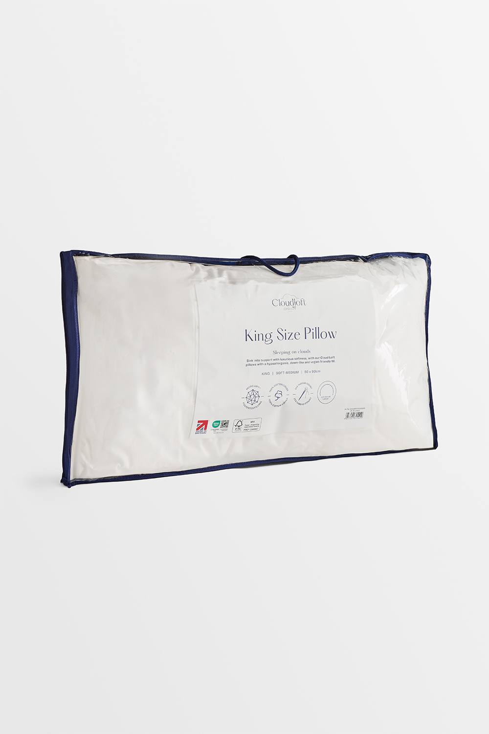 CHRISTY 'Cloud Loft' Luxurious Micro Loft Medium Firm King Pillow in White 2