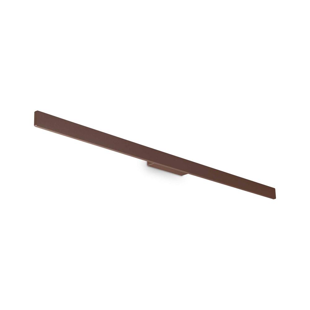 Netlighting Linea Outdoor Flush Wall Lamp Coffee 2600Lm 3000K IP54 in Brown