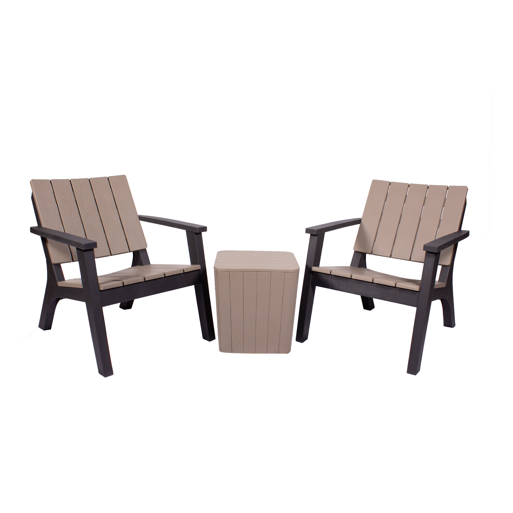 Faro 2 Seater Bistro Set Black