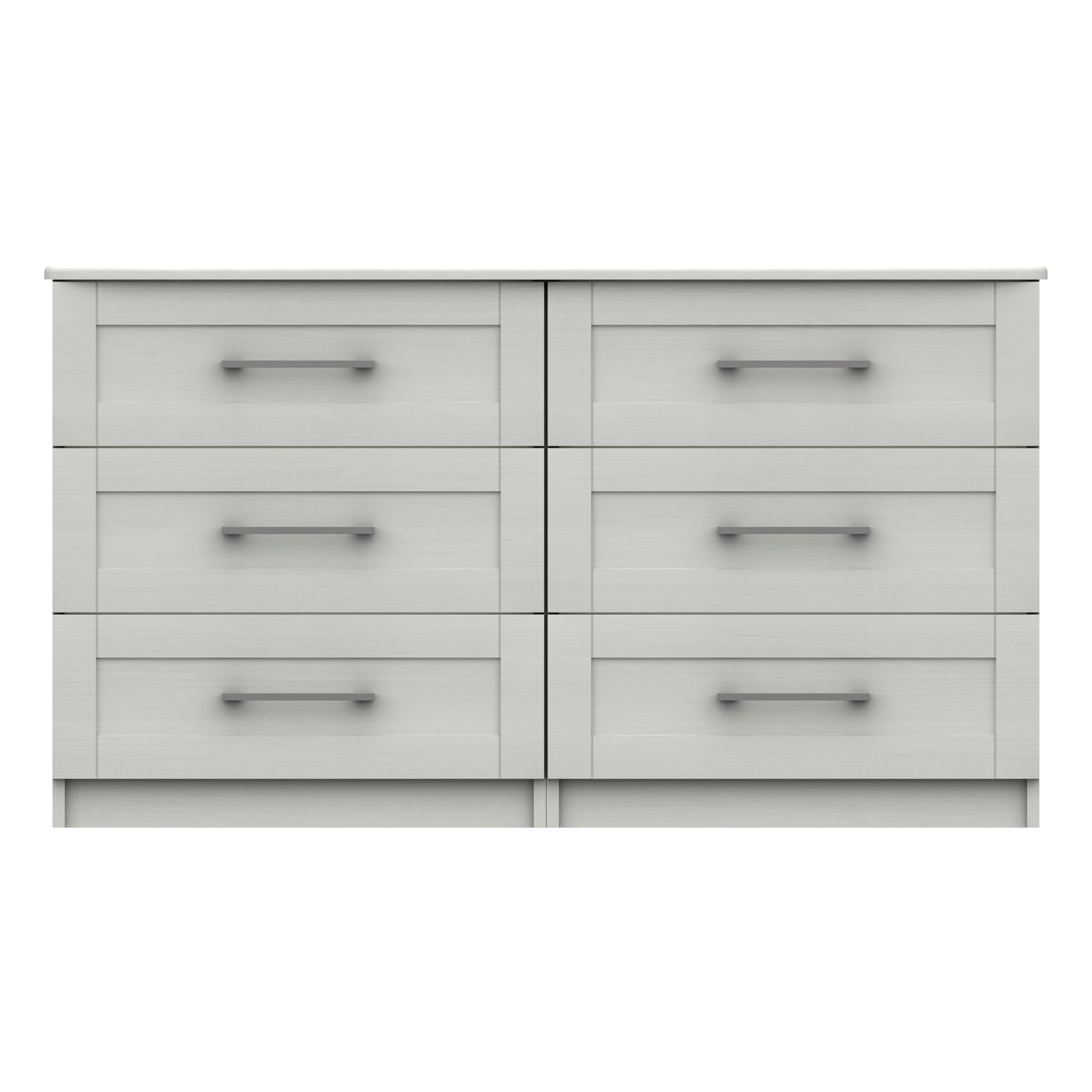 Ethan White 3 Drawer Double Chest White