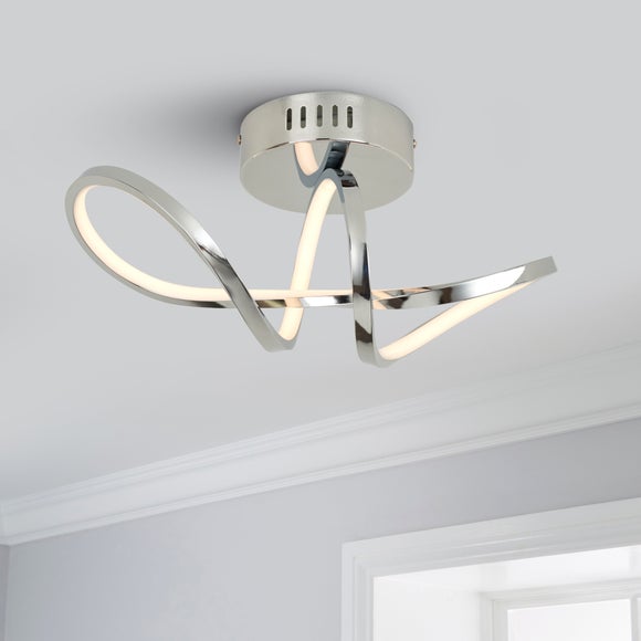 Octtava LED Semi Flush Ceiling Fitting