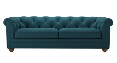 Patrick 3 Seat Sofabed in Evergreen Brushed Linen Cotton - sofa.com