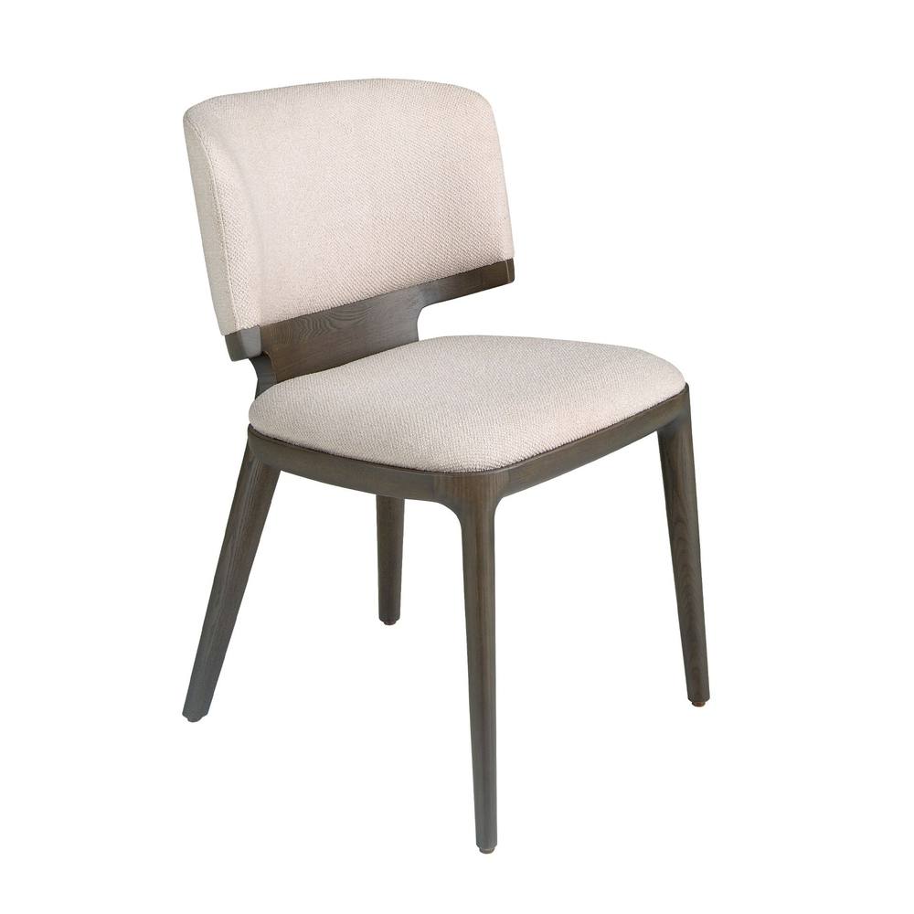 Angel Cerda Light Grey Fabric Dining Chair with Oak Legs