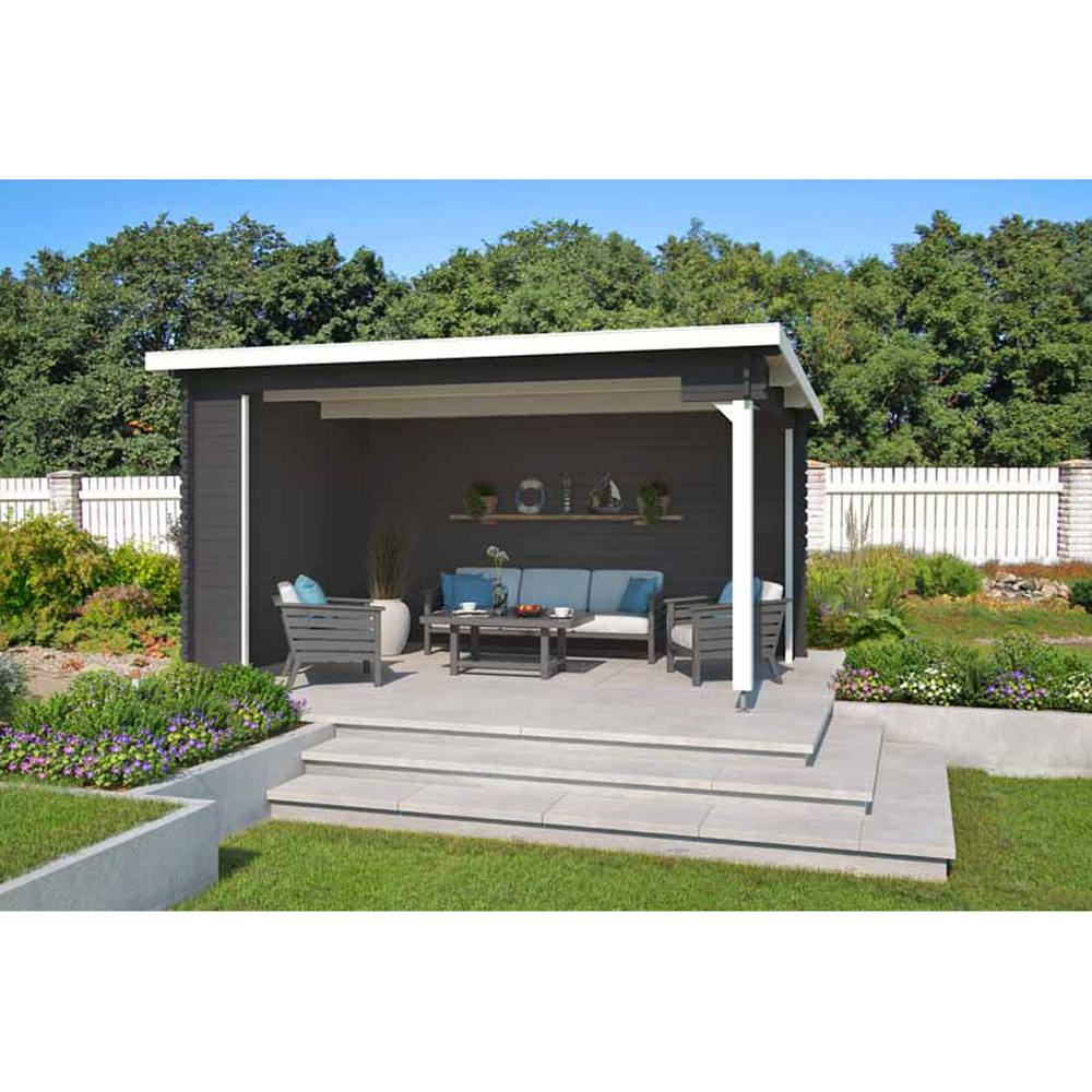 Lasita Maja Ltd Columbus-Log Cabin, Garden Room, Home Office - L435xW349xH245.1 cm in Light Tan 4