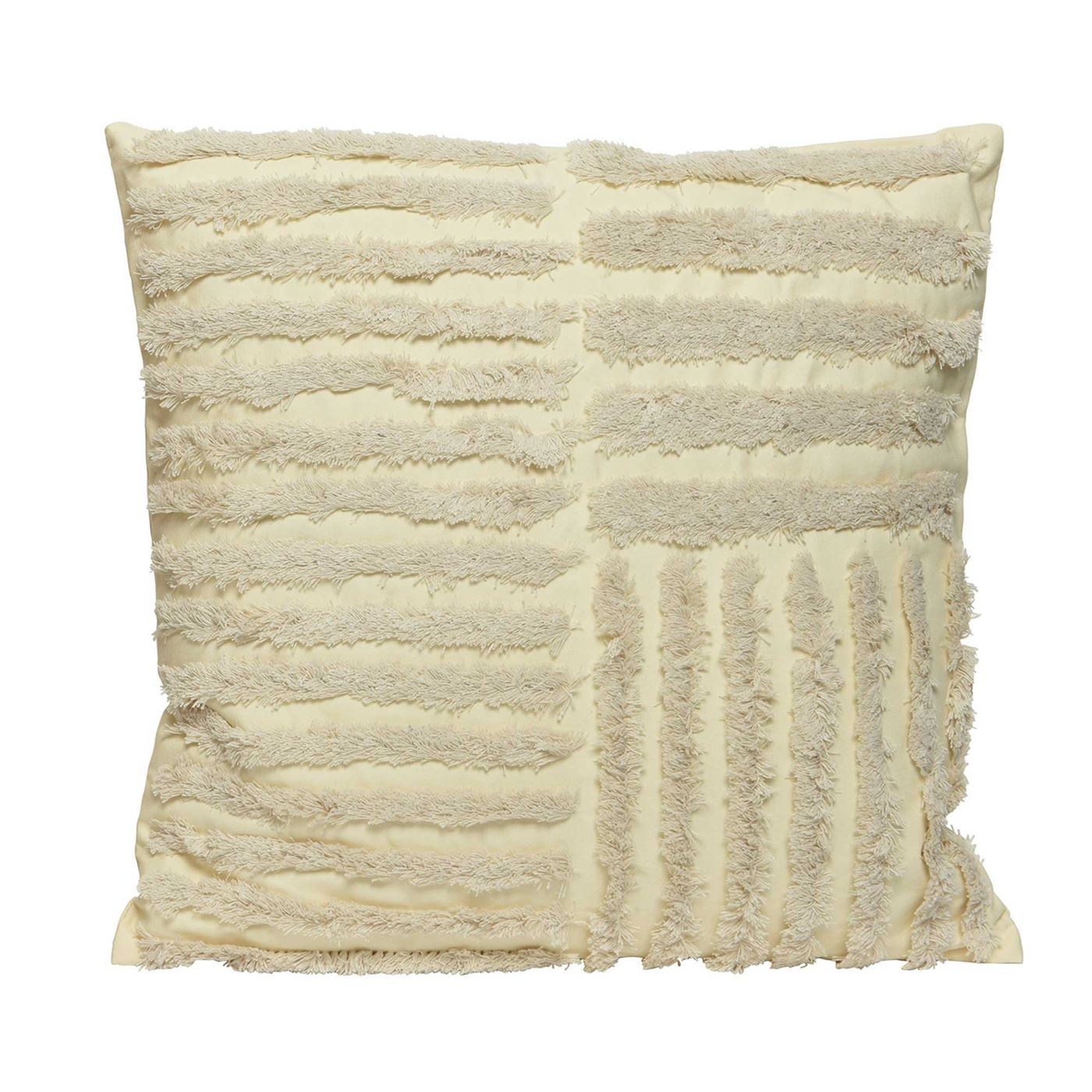 Cream Striped Cushion