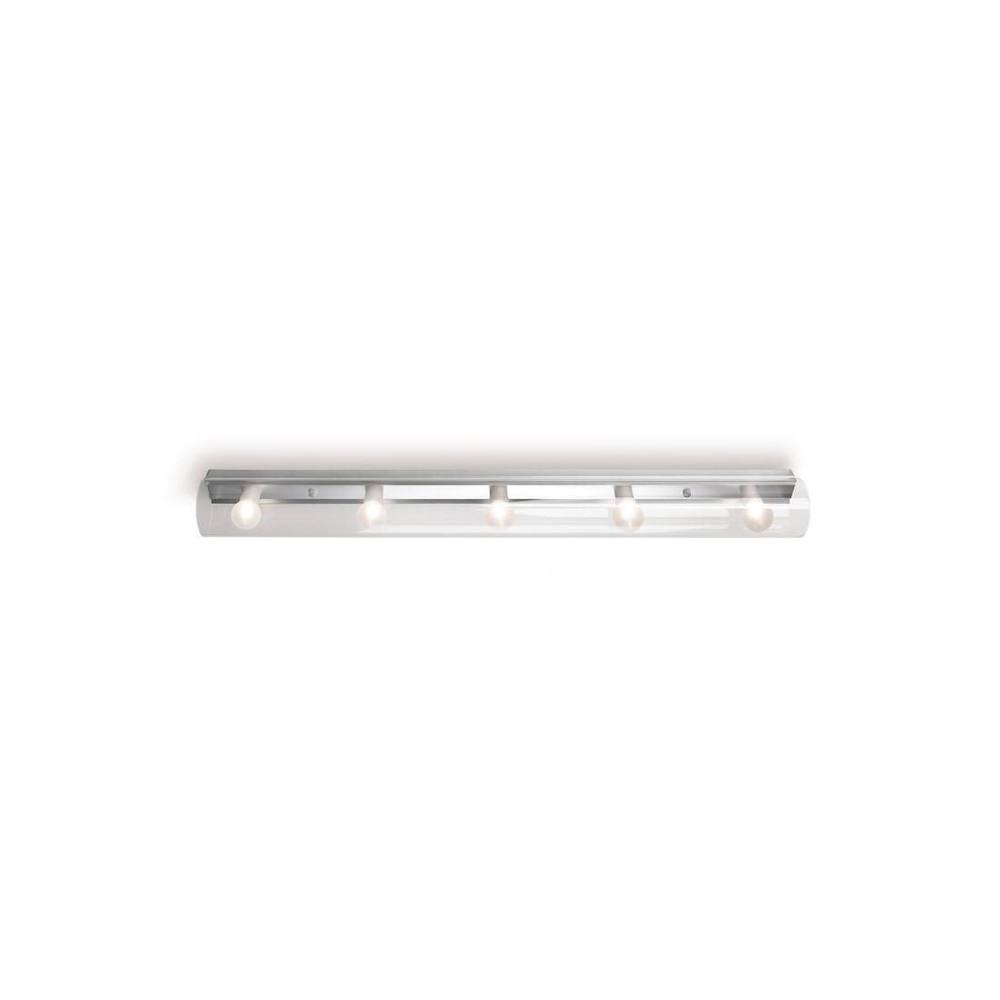 Netlighting Make Up 5 Light Bathroom Wall Light Aluminium Special Offer in Grey