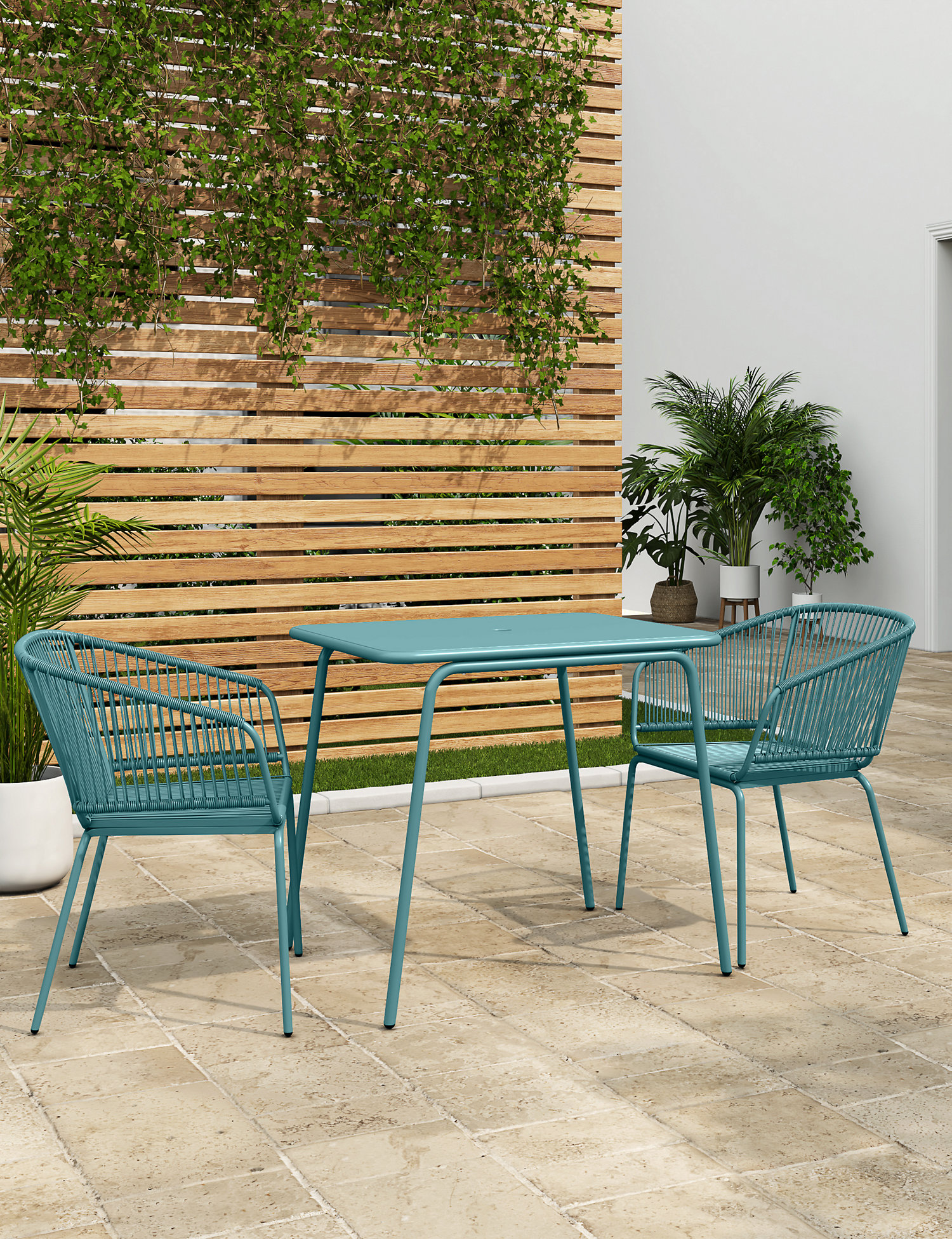 M&S Loft Lois 2 Seater Balcony Table & Chairs
