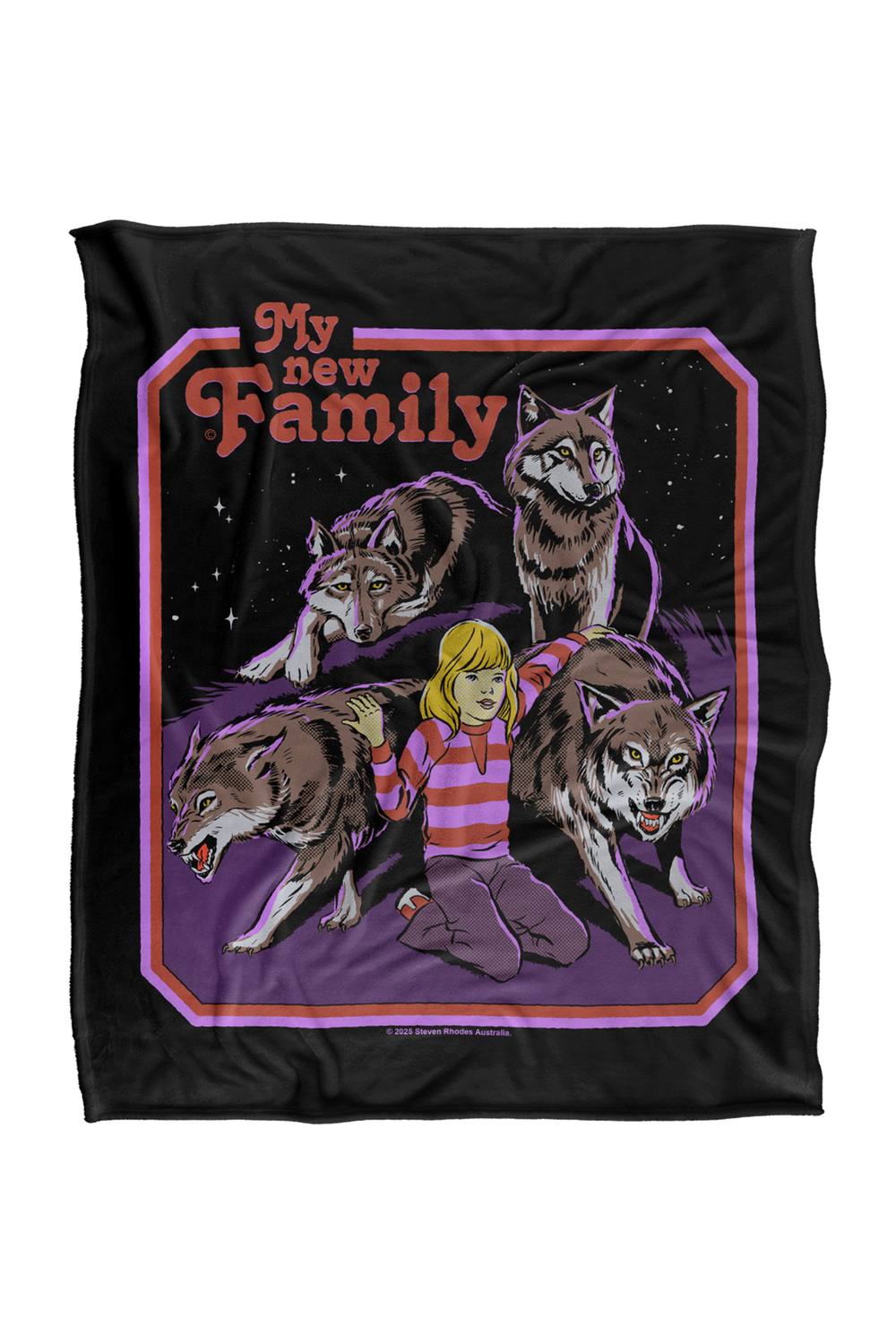 Steven Rhodes My New Family Silky Touch Super Soft Throw Blanket