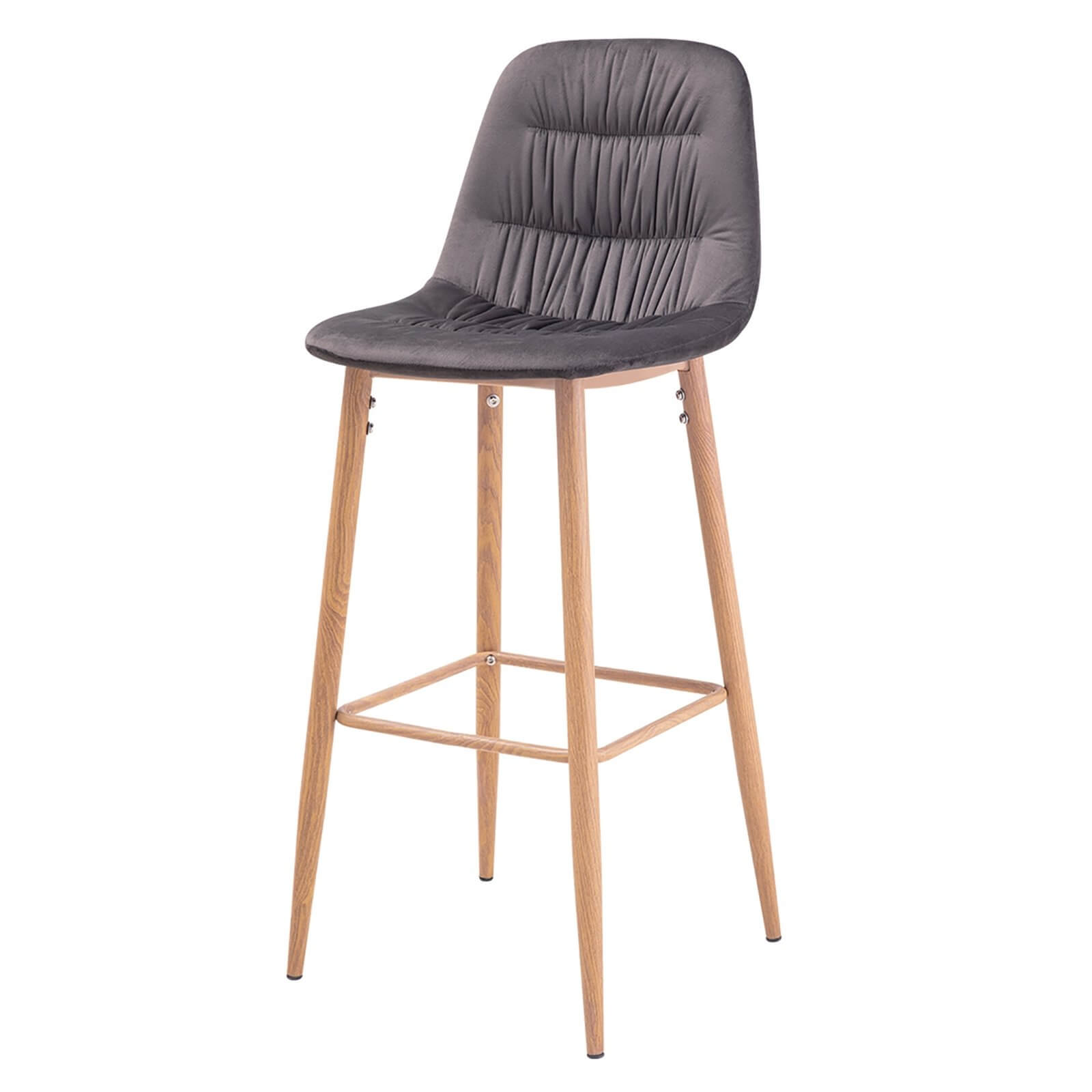 Harper Bar Stool - Grey - Pack of 2