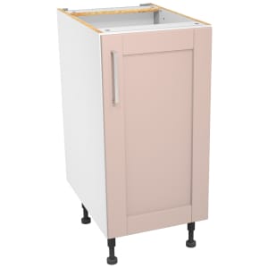 Wickes Ohio Dusky Pink Shaker Base Unit - 400mm