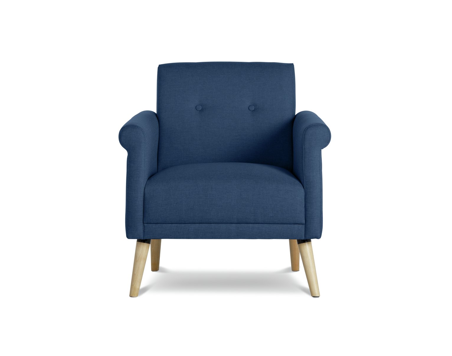 Habitat Evie Fabric Chair - Navy