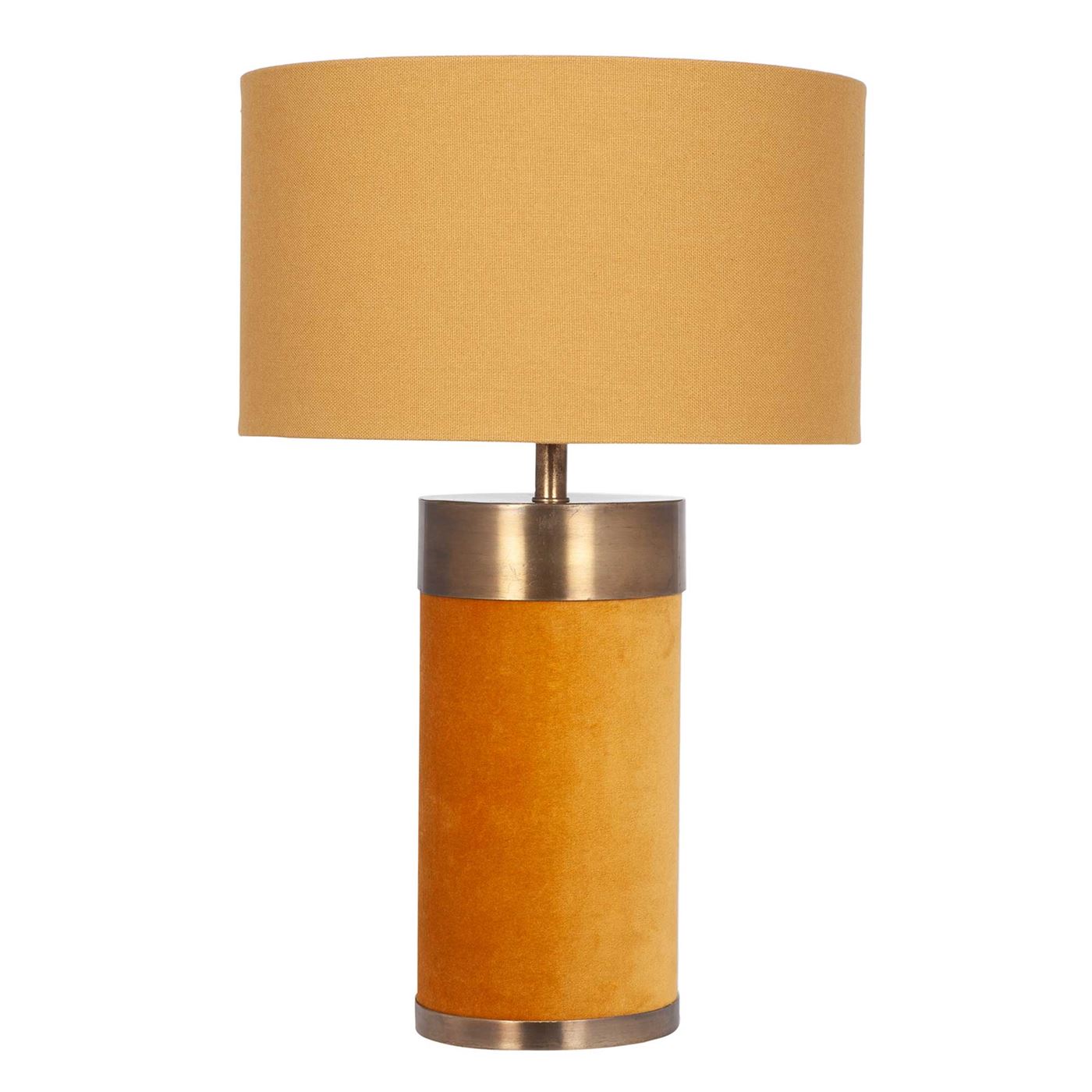Mustard Velvet Table Lamp