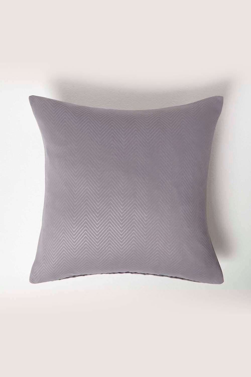 Homescapes Herringbone Cushion Cover in Grey