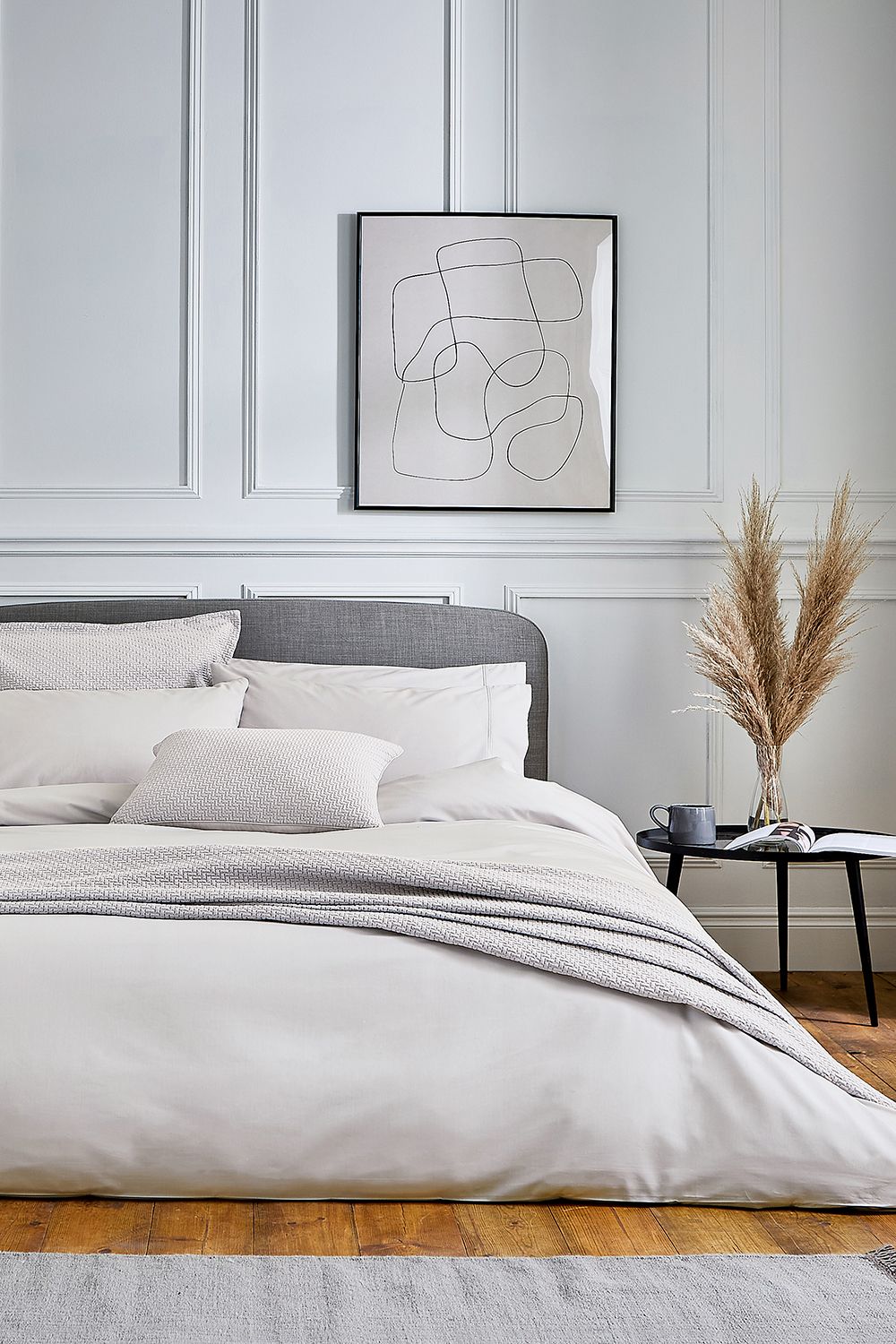 1951 'Andaz' Eqyptian Cotton Standard Pillowcase in Silver 3