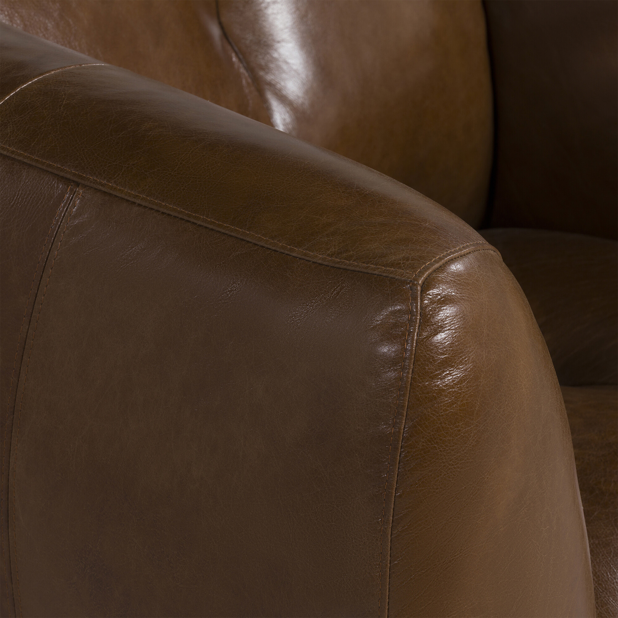 Chicago Armchair, Brown Leather | Barker & Stonehouse 3