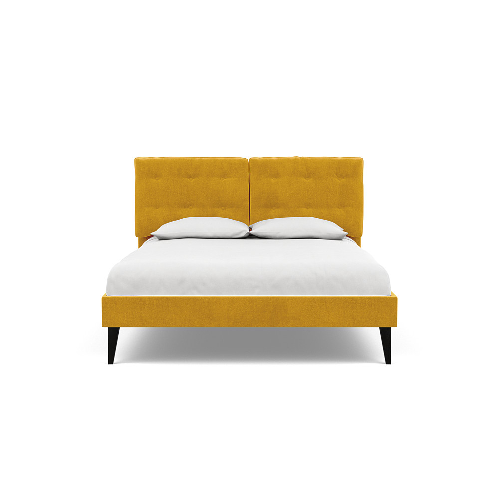Heal's Mistral King Bed Smart Luxe Velvet Canary