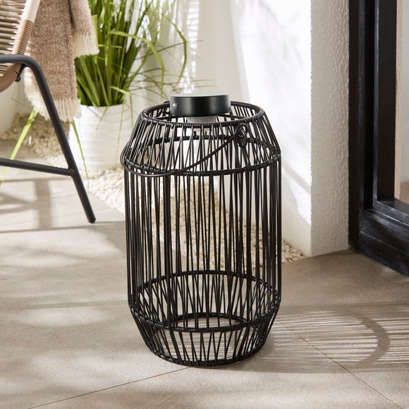 Weaved Rechargeable Touch Dimmable Outdoor Lantern