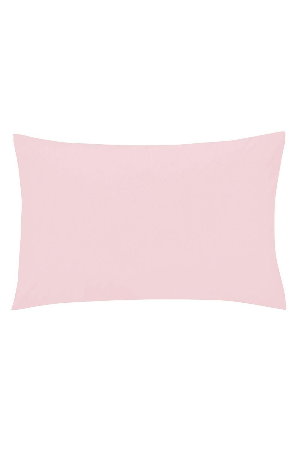 Helena Springfield 'Plain Dye' Polycotton Standard Pillowcase in Light Pink