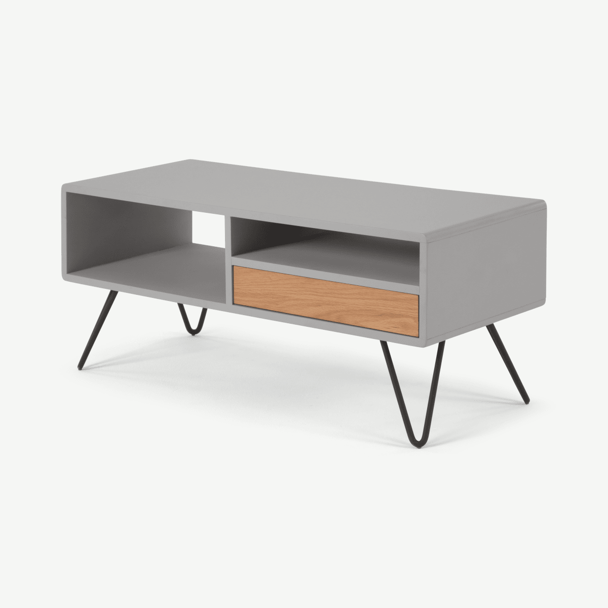 Ukan TV Stand, Grey and Oak