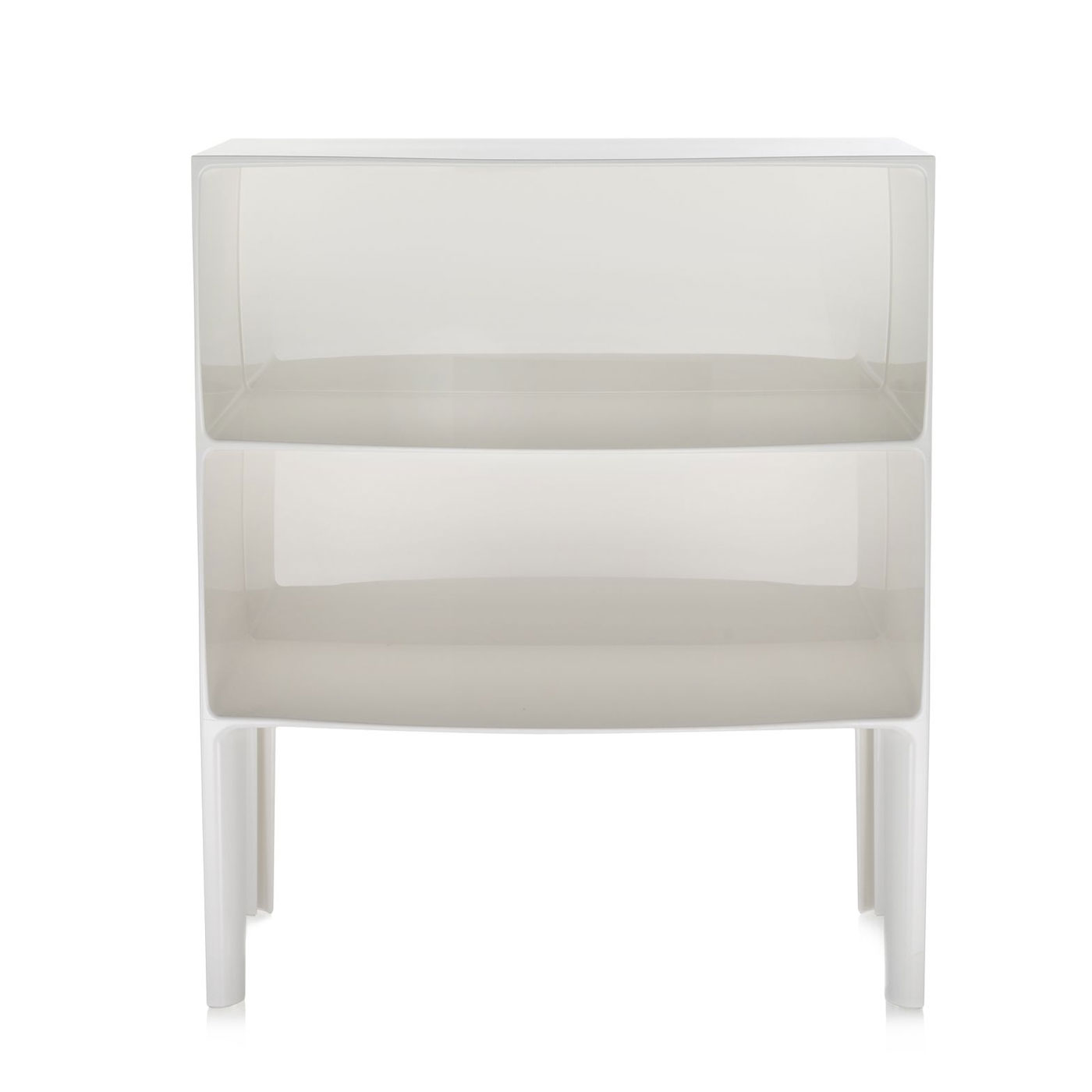 Kartell Ghost Buster Large Side Table In Flat White
