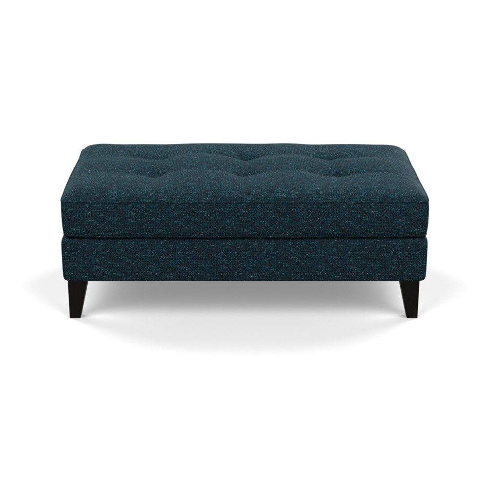Heal's Mistral Footstool Brecon Ink Black Feet
